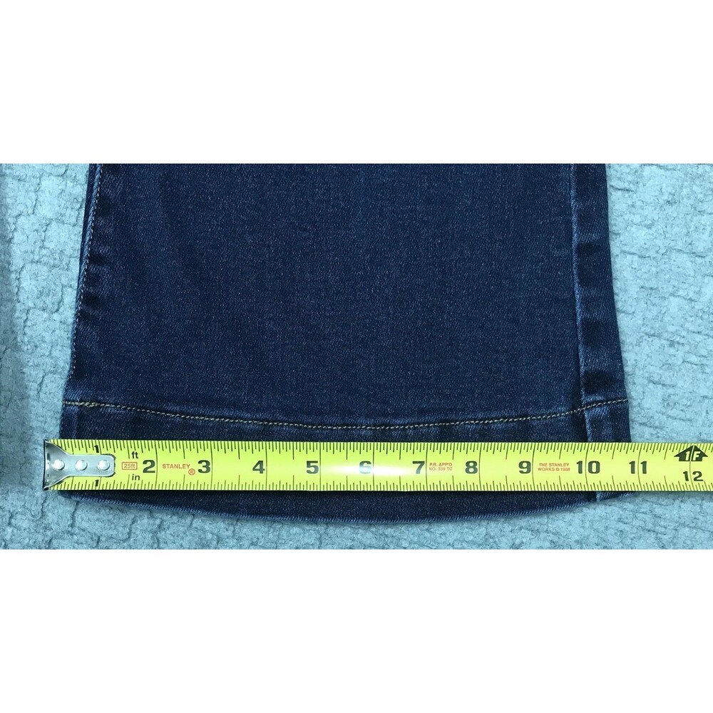 KanCan Jeans Juniors 9/28 Blue Dark Wash Mid Rise Flare Stretch Denim KC7124D - Picture 6 of 16